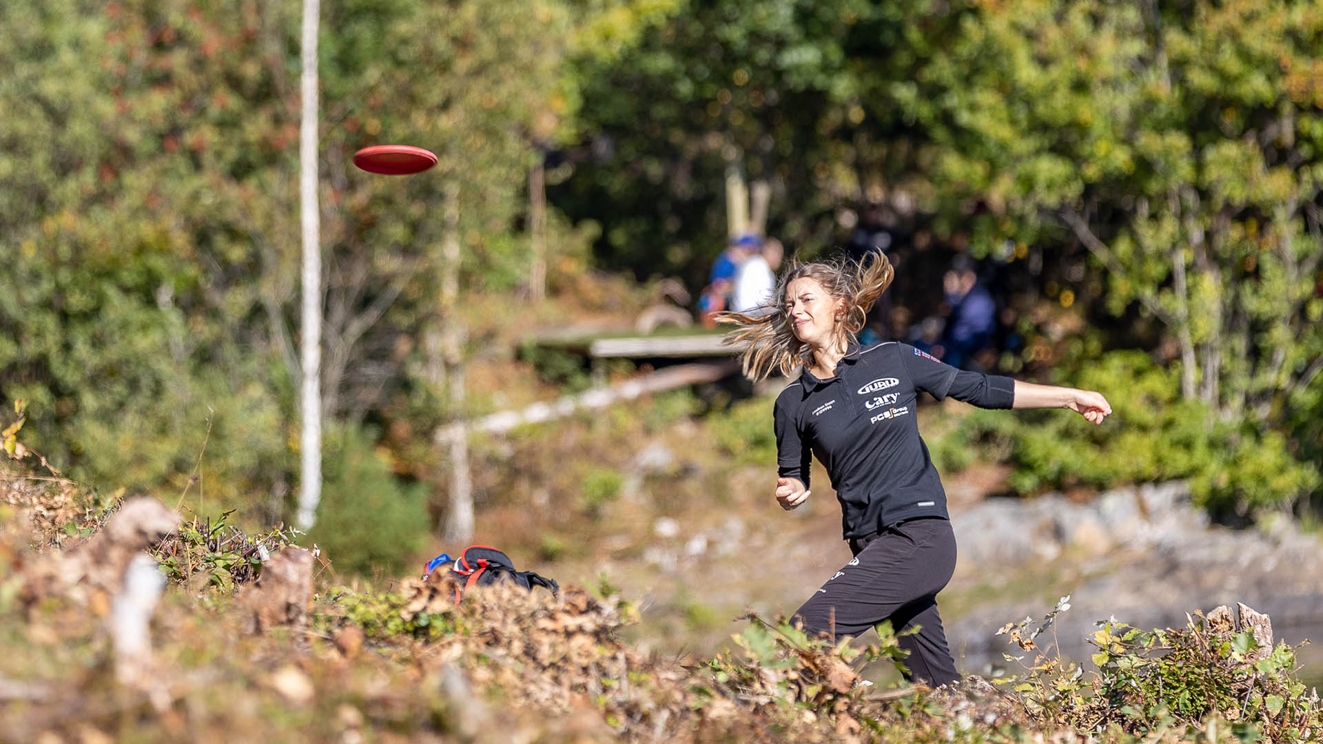 Anniken Steen er to ganger norgesmester i diskgolf. Foto: Kjetil Dalseth