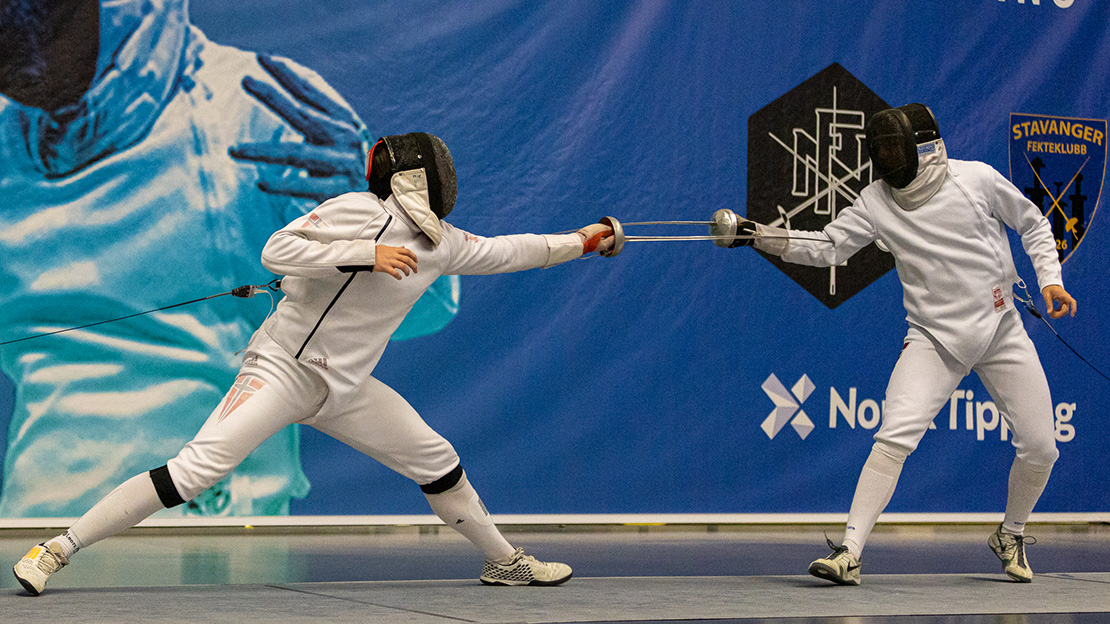 Fekting under NM-veka i Stavanger 2019. Foto: Kjetil Dalseth
