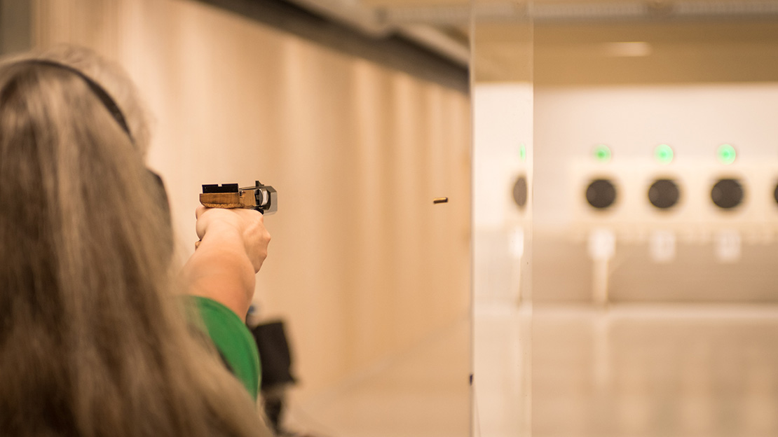 Pistolskyting under NM-veka 2019. Foto: Tonja Hjøllo 