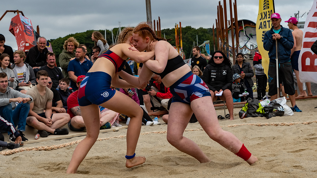 Sandbryting under NM-veka 2019. Foto: Trine Ness Wichmann