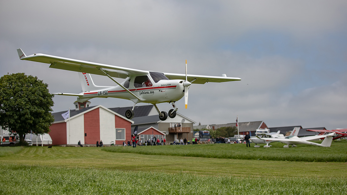 Sportsfly i aksjon under NM-veka i Stavanger 2019. Foto: Rune Helliesen